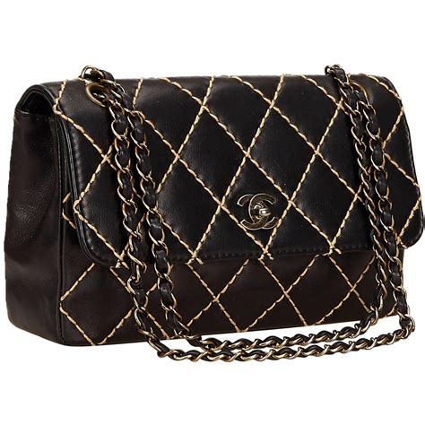 chanel vintage flap wild stitch|chanel wild stitch handbags.